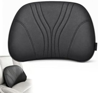 TEAL LAUREL Universal Memory Foam Car Lumbar Support Pillow (Black)