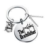 The Drumfather Funny Drummer Keychain Drummer Gift Band Gift For Drummer Musician Gifts (The Drumfather -K CA)