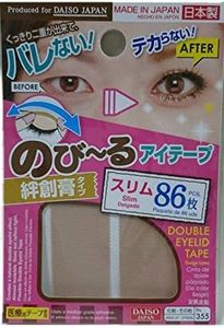 DAISO Natural Double Eyelid Nudy Tape Slim 86 pcs Bandage type