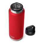 YETI Rambler 46 oz Bottle, Vacuum Insulated, Stainless Steel with Chug Cap, Rescue Red