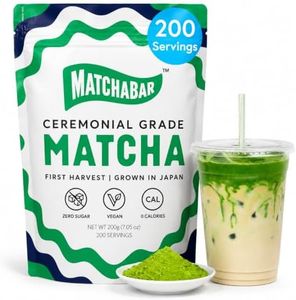 Matchabar Matcha Powder (200g) - Ceremonial Grade Authentic Japanese Matcha Green Tea Powder - Matcha Green Tea Powder Harvested in Japan - Matcha Tea Powder Latte - Zero Sugar, Vegan & 0 Calories