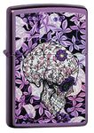 Zippo - Hidden Skull Design - Color Image, High Polish Purple - Windproof Lighter, refillable, in gift box