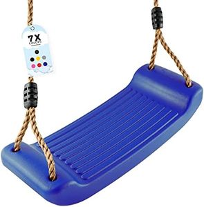 GO!elements Balançoire de Jardin, pour Enfants, montable à l'intérieur et à l'extérieur, dotée d’Un siège à Bascule, Hauteur réglable, antidérapant, Couleur: Bleu