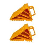 BNF®2 Pieces Wheel Chocks Replaces Rubber Wheel Chocks for Car Auto Trailer 22x15x10cm yellow|Motors|Motors|Motors|2x Wheel Chocks