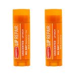 O'Keeffe's Unscented Lip Repair Lip Balm for Dry, Cracked Lips, Stick, (Pack of 2)