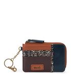 the sak Womens Iris Card Wallet, Mahogany Snake Block, One Size US, Mahogany Snake Block, One Size