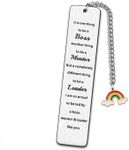 Thank You Bookmark Gift for Boss Mentor Leader Appreciation Gifts for Women Men Leaders Farewell Going Away Gift Bookmark for Boss Managers Supervisor Leaving Retirement Gifts