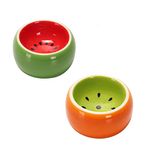 Hamiledyi Hamster Bowl,Ceramic Food Water Feeding Dish for Guinea Pigs Gerbil Mouse Rat Chinchilla Hedgehog Sugar Glider