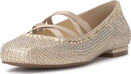 Jessica Simpson Women's Otessa Ballet Flat, Champagne, 8 US