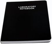 Scientific Notebook Company Flush Trimmed, Model #2001 Research Laboratory Notebook, 192 Pages, Smyth Sewn, 9.25 X 11.25, 4x4 Grid (Black Cover)