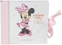 Happy Homewares Gorgeous Baby Girl Minnie Photo Album with Pink Ribbon - 50 Pictures - Officially Licensed