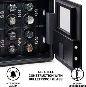 Barrington 12 Watch Winder Safe – Secure Storage for Automatic Watches