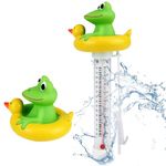 Pool Thermometer, Swimming Pool Thermometer with Rope Cartoon Style Water Thermometer for Outdoor/Indoor Swimming Pools, Bath Water, Spas, Hot Tubs Aquariums (frog)