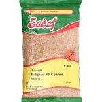 Sadaf Bulghur #3 Coarse - Coarse Bulgur Wheat for Cooking and Food Flavoring - Wheat Grain - Middle Eastern Cuisine - Kosher - 567 g Resealable Bag