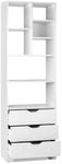 Artiss Bookshelf, 3 Drawer Shelf Ch