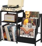 Record Player With Vinyls