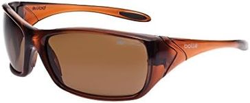 Bolle Safety Voodoo Safety Glasses, Shiny Brown Frame, Brown Lenses