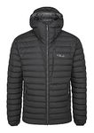 Rab Men's Infinity Microlight Down Gore-Tex Infinium Jacket for Trekking, Climbing, Skiing, & Casual - Black - Medium