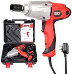 MPT 450W Electric Impact Wrench Driver - Electric Impact Wrench – ½ inch Square Drive-300N.M Car Tool - Forward Reverse Setting with 4pcs Sockets