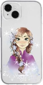 ERT GROUP Mobile Phone Case for Apple iPhone 14 Plus, Original and Officially Licensed Disney Pattern, Anna 001, Partly Transparent