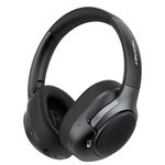 TECKNET Active Noise Cancelling Headphones, wireless headphones bluetooth 6.0, 70H Playtime and 6 EQ Music Modes with 3.5mm Cord, over ear headphones wireless & Wired for Home Travel Office, Black