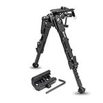 Zeadio Pivot Tiltable Bipod with Sling Mount and Adapter for Picatinny Weaver Rail, 7 to 10 Inches (F19S)