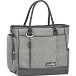 BABYMOOV Essential Bag-Diaper Tote with Changing Pad, Shoulder Strap and 3 Piece Baby Travel Accessories, Petrol