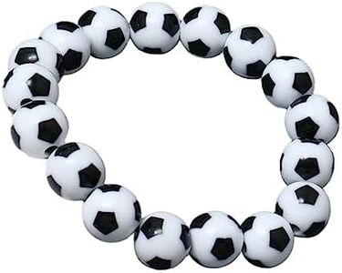 BIUDECO football fan bracelet accessories for men jewelry boys soccer charm braclets agate beads Sports Soccer football bracelets for boys crystal friendship man resin personality