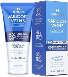 Varicose Veins Cream for Legs: 5.07 Fl Oz Spider Vein Cream for Blood Circulation and Skin Smoothing - Natural Formula Fast-Acting Relaxing for Men and Women