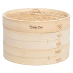 Helen Chen's Asian Kitchen Bamboo Steamer, 10-Inch