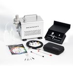 InoKraft Airbrush Kit with Air Compressor- 1/6 HP Quiet Air Compressor, Gravity Airbrush with 3 Tips 0.2, 0.3 & 0.5 mm- Hose, Holder, How-to Guide- Airbrush Paint Set for Model Painting, Kids Gifts