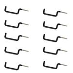 Archery Bow Hook Real Tree Stand Bow Hangers Bow Gear Holder Outdoor Hunting Accessory Black(10 pcs/Pack)