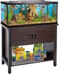 GAOMON Aquarium Stand with Cabinet for Fish Tank Metal Stand Storage, 40 Gallon, Turtle Reptile Terrariums 36.6" x 18.9" x 30.7"