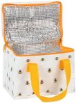 Buzzworthy White & Yellow Bee Print