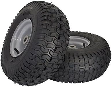 MARASTAR 21436-2PK 15x6.00-6" Front Tire Assembly Replacement for Husqvarna Riding Mowers