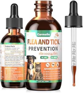 Oral Flea and Tick Prevention for Dogs and Cats, Natural Dog Flea and Tick Treatment, Cat Flea Control Medicine & Treatment, Flea Drops Supplements with Vitamin for Pets - All Breeds and Ages - Bacon