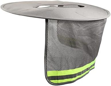 ULTECHNOVO Cubierta De Sombrero Reflectante Parasol De Alta Visibilidad para El Cuello Solar Equipo De Protección para La Cabeza Duro Sombrero De Trabajador Poliéster Hombre Casco