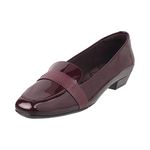 Mochi Women's Maroon Synthetic Pumps 6-UK (39 EU) (31-9946)