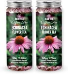 BLUE TEA - Echinacea (Cone) Flower Tea Loose Leaf - 3.52 Oz (Pack of 2) | BLACK DEALS FRIDAY | Flower Based | Herbal Tea - Caffeine Free - Non-Bitter - Non-GMO | Pet Jar Pack