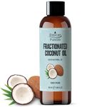 Fractionated Coconut Oil 100ml - Coconut Oil Liquid for Essential Oil, Pure Coconut Oil for Skin, Use for Hair & Lip Gloss, Pure Coconut Oil for Hair - Coconut Carrier Oil for Essential Oils Mixing