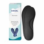 Footvital Memory Foam Shoe Insoles Comfortable Insoles Supports Heel & Arch Absorbs Foot Sweat & Moisture Ultra Soft Cushioned Lightweight Durable Washable Pads for Men & Women Black (1 Pair)(Size-8)