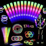 174Pcs Glow in the Dark Party Suppl
