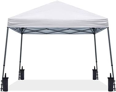 ABCCANOPY Stable Pop up Outdoor Canopy Tent 8 x 8 ft Base / 6 x 6 ft Top, White