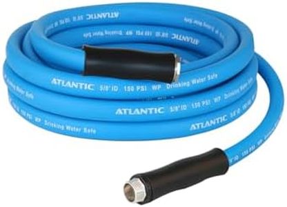 Atlantic RV Drinking Water Hose 15 ft: Lightweight, Lead, BPA, Phthalate-Free, and PVC-Free.