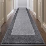 DOMUSTEX Runner Rug 32" x 168", for Hallway, Floor, Bedroom, Roll Packing