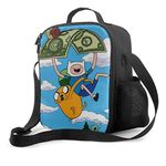 DODOD Portable Insulated Lunch Bag Adventure-time Lunch Box Cooler Tote Bag Lunch Sack