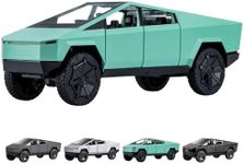 Toy Trucks Pickup Model Pull Back Pick-Up Truck with Sound and Light, Alloy Diecast Truck Toy Cars for Kids Gift or Vehicles Model Collection Enthusiasts (1/24 Green Pickup Truck)