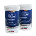 (2 Pack) Original Descaler 250g for Bosch Siemens Washing Machines and Dishwashers – Removes Limescale, Improves Efficiency, For Bosh Appliance Cleaner