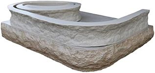 Stone Master Molds Chiseled Edge Concrete Countertop Edge Form Liner 10'L x 4" W x 1.75"D, Recycled Material