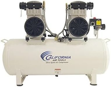California Air Tools 20040CAD 4 hp 20 gallon Ultra Quiet & Oil-Free Steel Tank Air Compressor Auto Drain, White